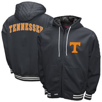 Men's Franchise Club Gray Tennessee Volunteers Grind Full-Zip Hoodie Jacket