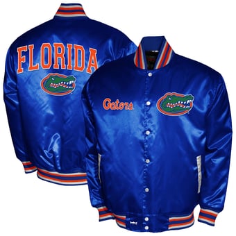 Men's Franchise Club Royal Florida Gators Satin Full-Snap Jacket