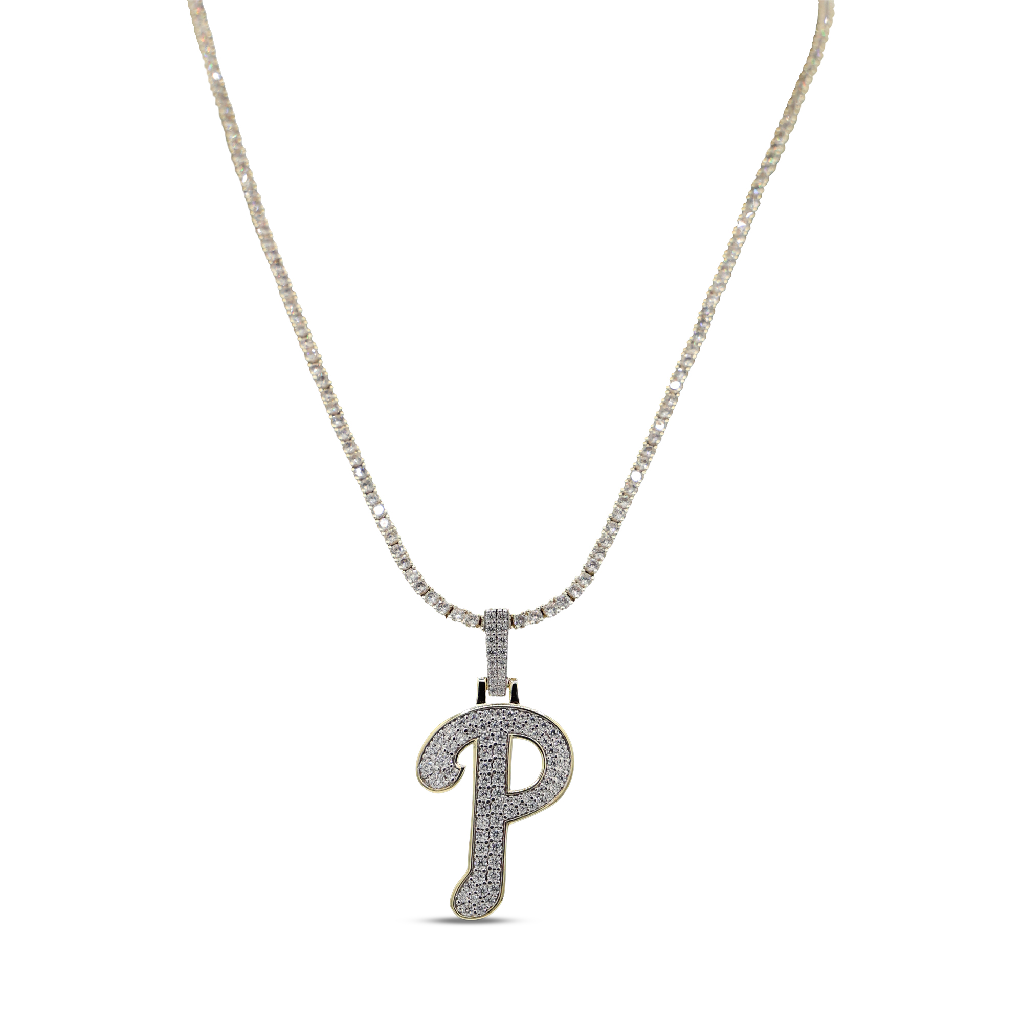 GLD Philadelphia Phillies 18K Yellow Gold Logo Pendant & 20″ Tennis Chain GLD Philadelphia Phillies 18K Yellow Gold Logo Pendant & 20″ Tennis Chain