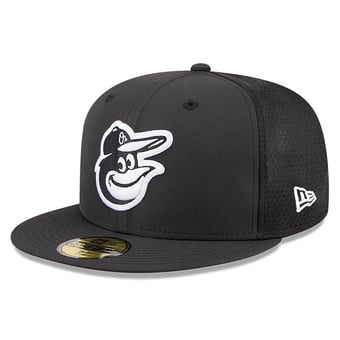 Men's New Era Black Baltimore Orioles 2026 Batting Practice 59FIFTY Fitted Hat