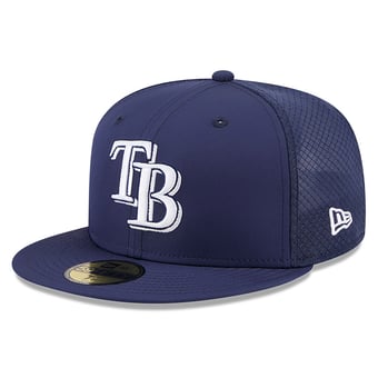 Men's New Era Navy Tampa Bay Rays 2026 Batting Practice 59FIFTY Fitted Hat