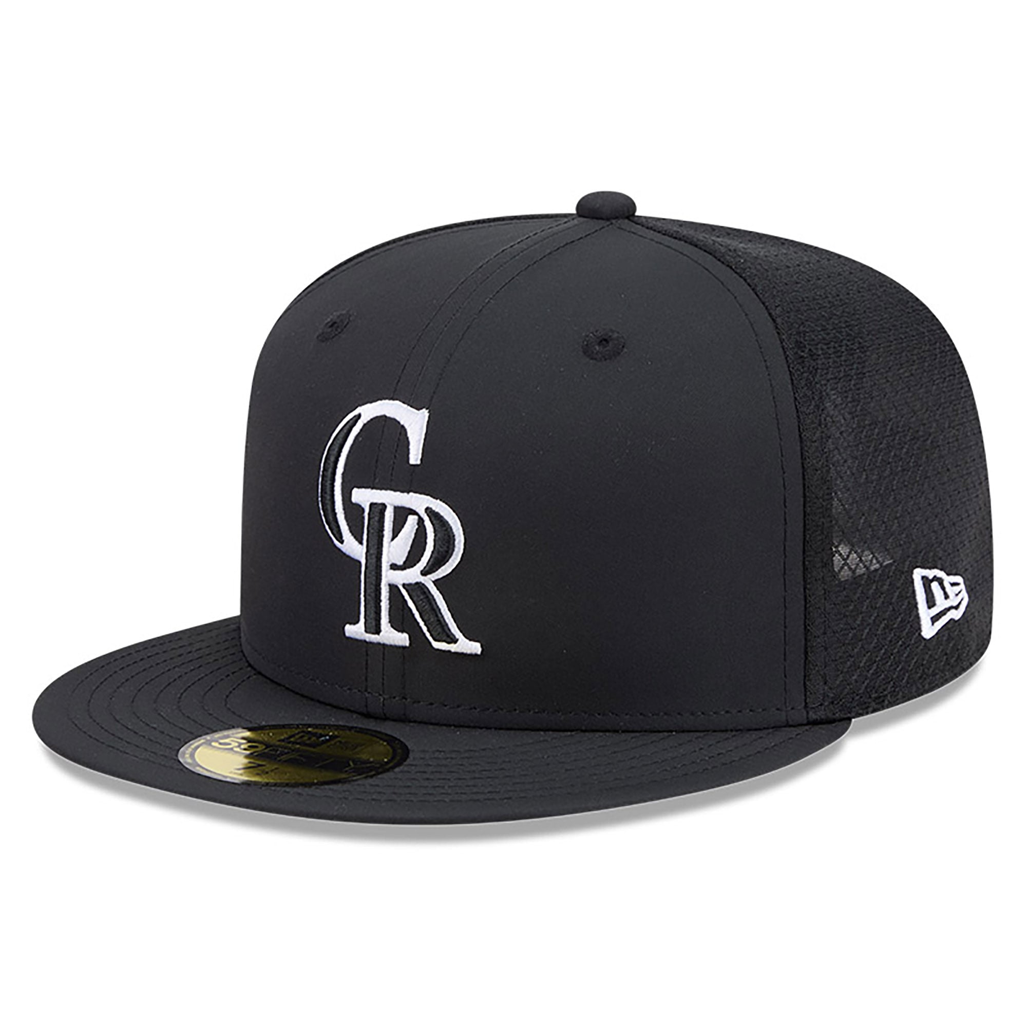 Men's New Era Black Colorado Rockies 2026 Batting Practice 59FIFTY Fitted Hat