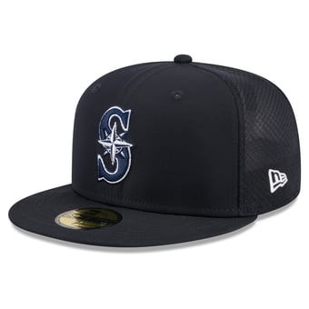Youth New Era Navy Seattle Mariners Batting Practice 59FIFTY Fitted Hat