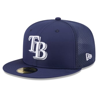 Youth New Era Navy Tampa Bay Rays Batting Practice 59FIFTY Fitted Hat