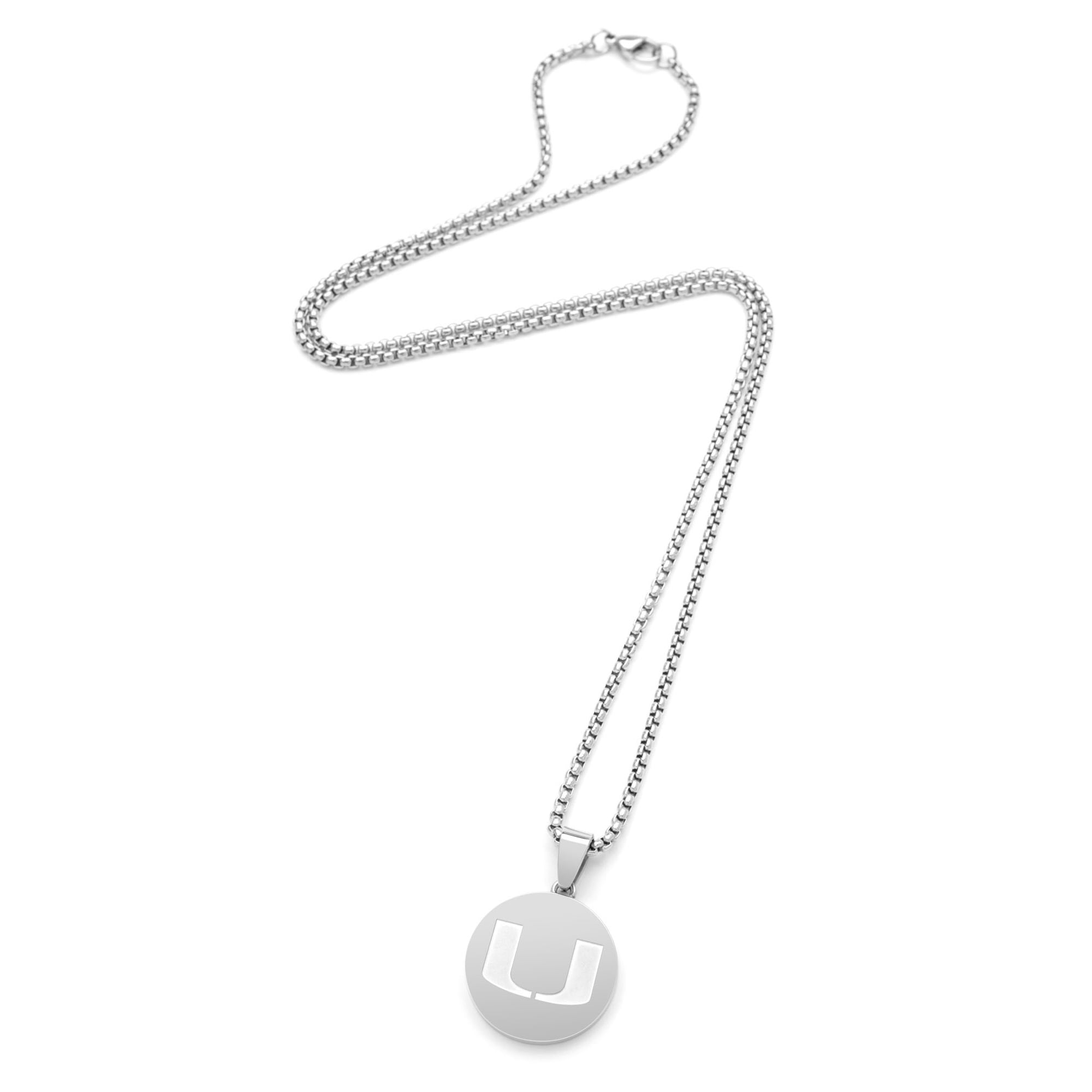 FanDrip Miami Hurricanes 24" Stainless Steel Pendant Necklace