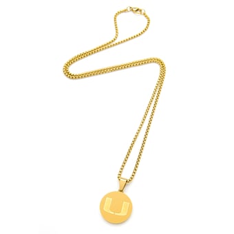 "FanDrip Miami Hurricanes 24"" Stainless Steel Pendant Necklace"