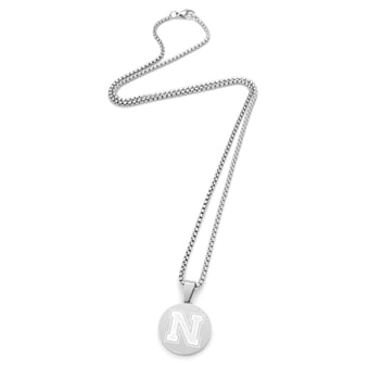 "FanDrip Nebraska Huskers 24"" Stainless Steel Pendant Necklace"