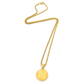 "FanDrip Nebraska Huskers 24"" Stainless Steel Pendant Necklace"