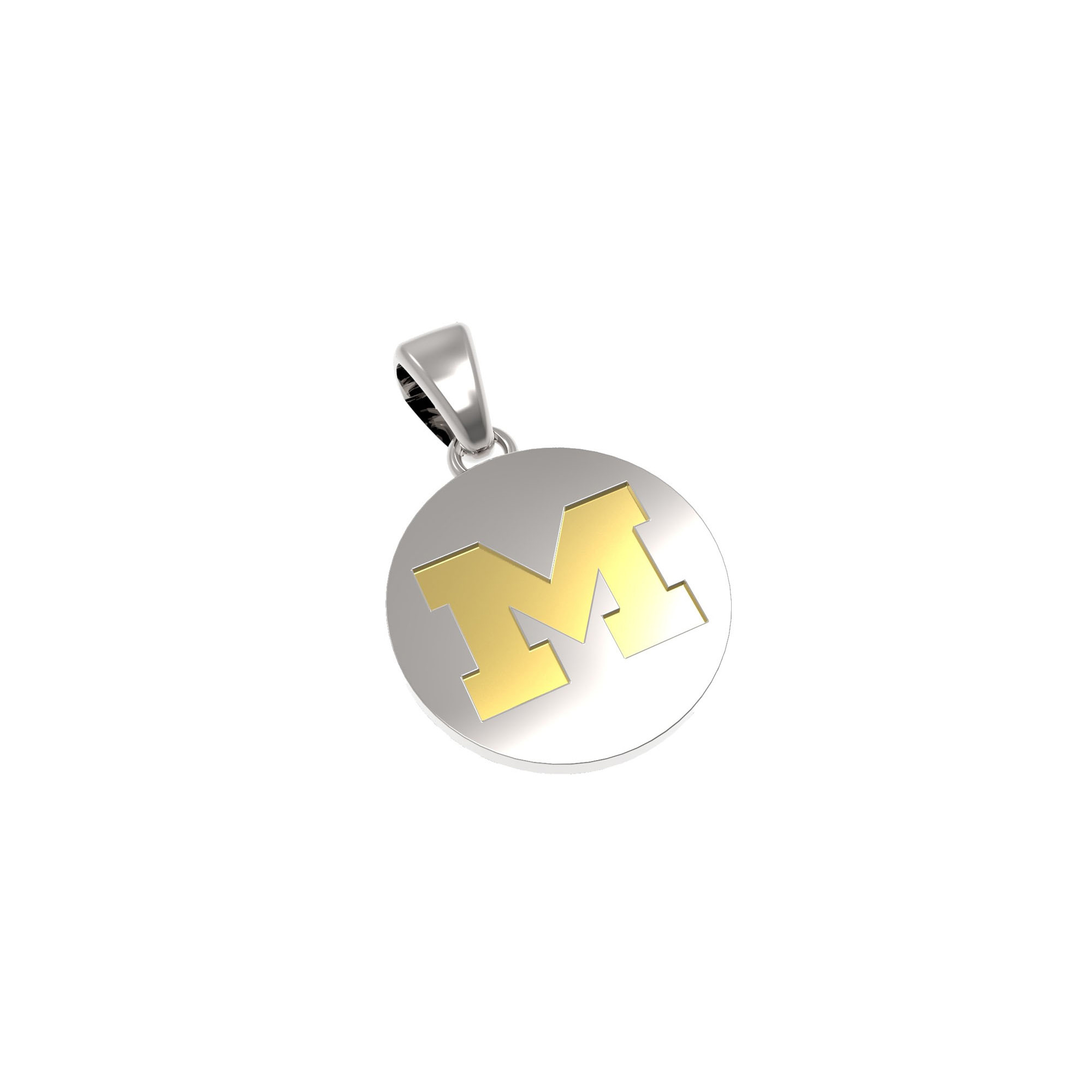 FanDrip Michigan Wolverines 24" Stainless Steel Pendant Necklace