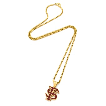 "FanDrip Florida State Seminoles 24"" Stainless Steel Pendant Necklace"