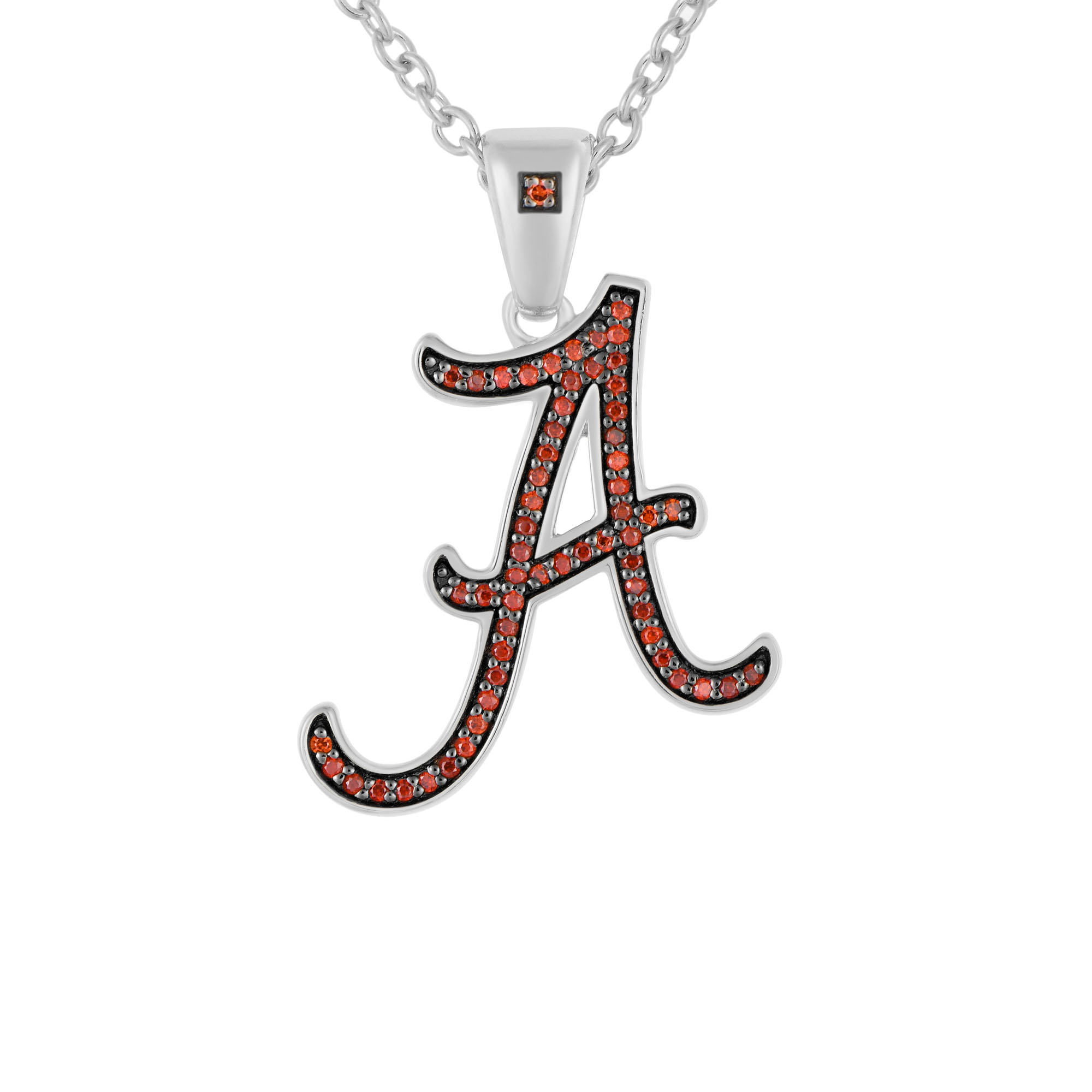 FanDrip Alabama Crimson Tide Created Crimson Script Pendant Necklace with 18" Chain