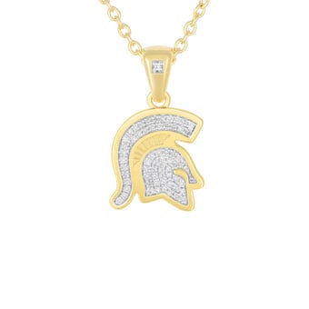 "FanDrip Michigan State Spartans Pendant Necklace with 18"" Chain"