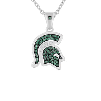 "FanDrip Michigan State Spartans Pendant Necklace with 18"" Chain"