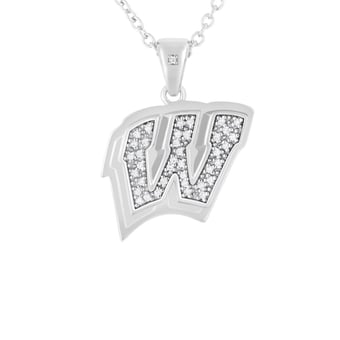 FanDrip Wisconsin Badgers Pendant Necklace with 18" Chain