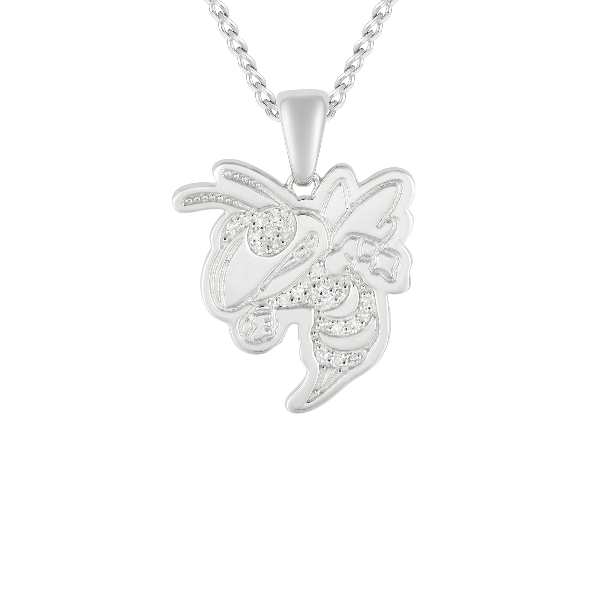 FanDrip Georgia Tech Yellow Jackets Diamond Pendant Necklace with 18" Chain
