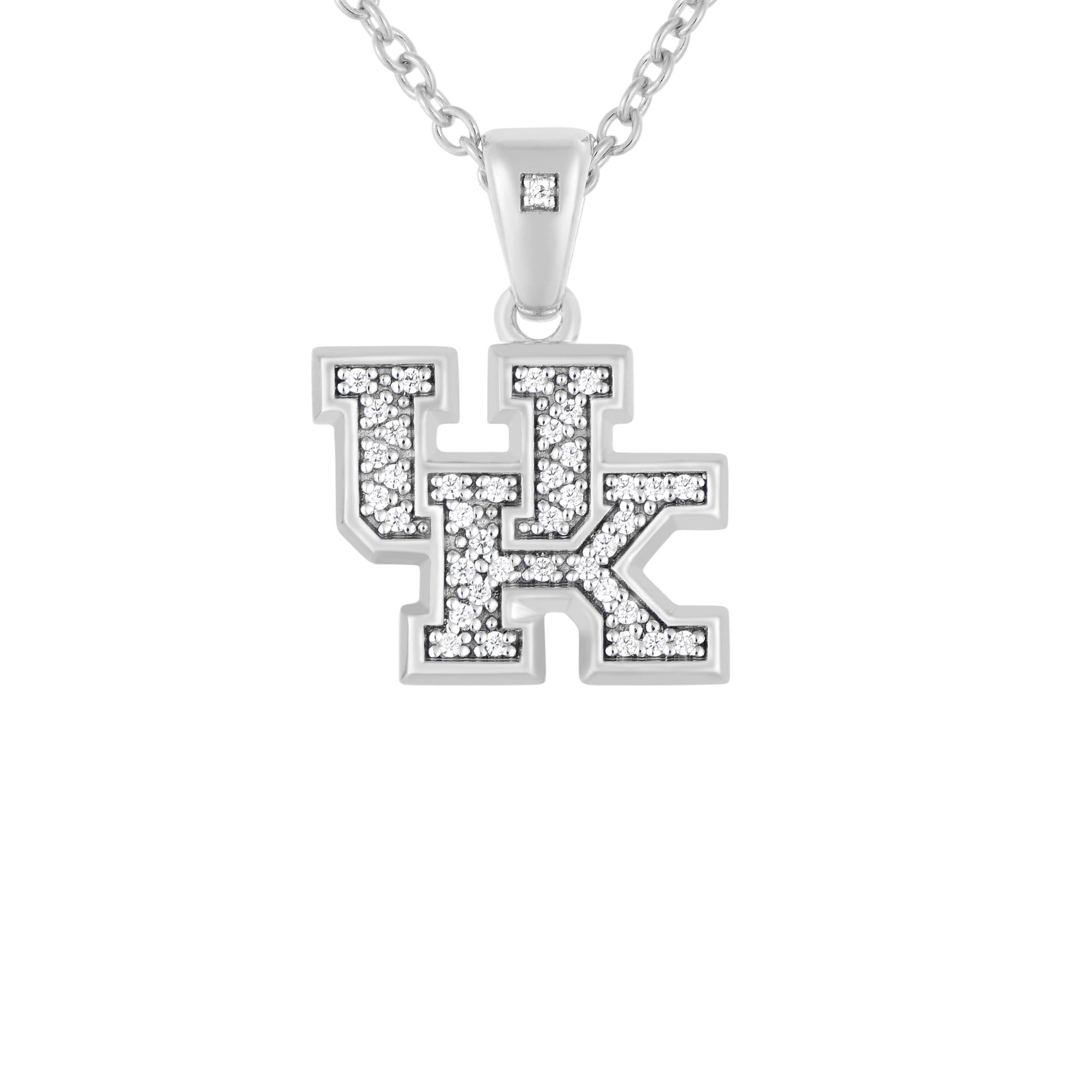 FanDrip Kentucky Wildcats Diamond Pendant Necklace with 18" Chain