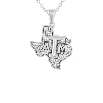 "FanDrip Texas A&M Aggies Pendant Necklace with 18"" Chain"