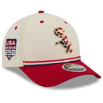 Youth New Era Cream/Red Chicago White Sox USA 250 9FORTY M-Crown Adjustable Hat