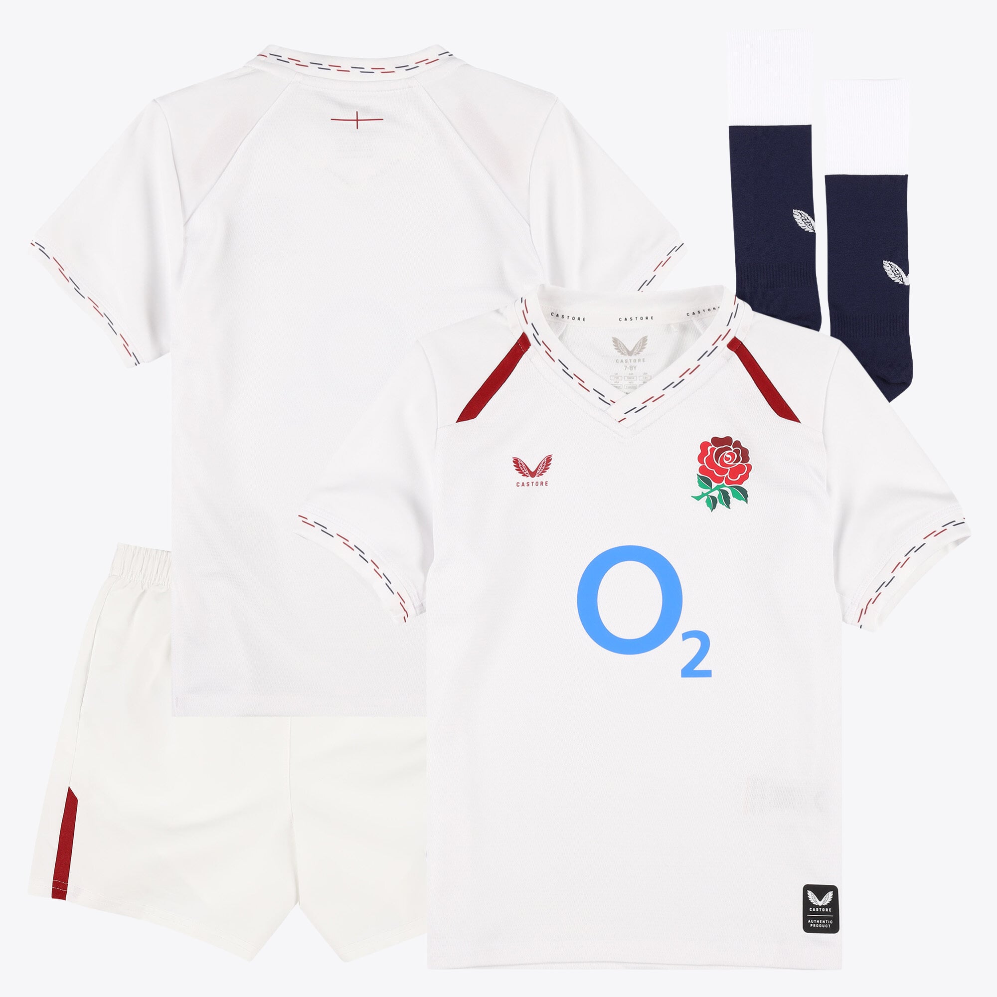 Kit Home Replica England Rugby 2026/27 - Bianco - Neonato