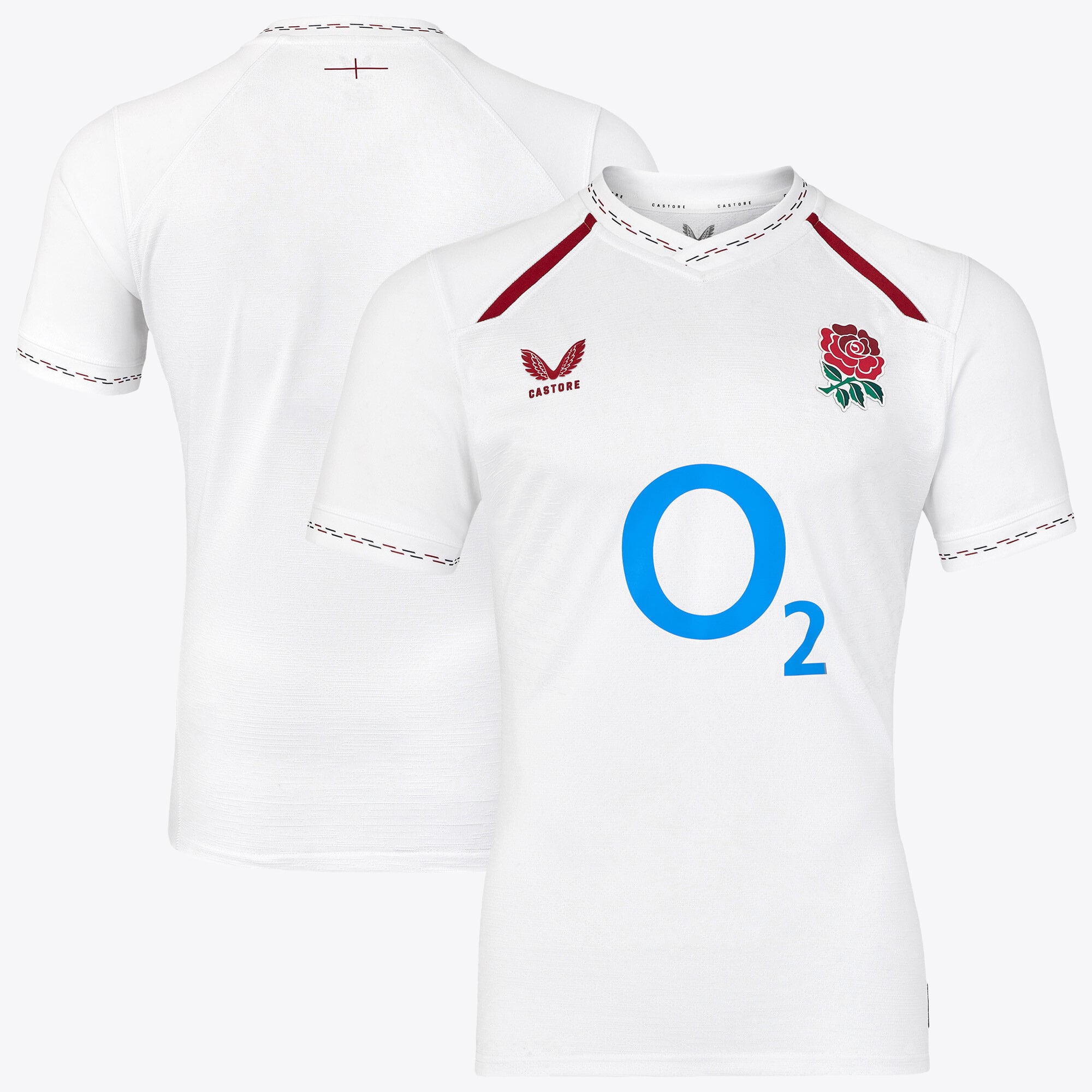 Maglia Home Replica Pro England Rugby 2026/27 - Bianca - Junior
