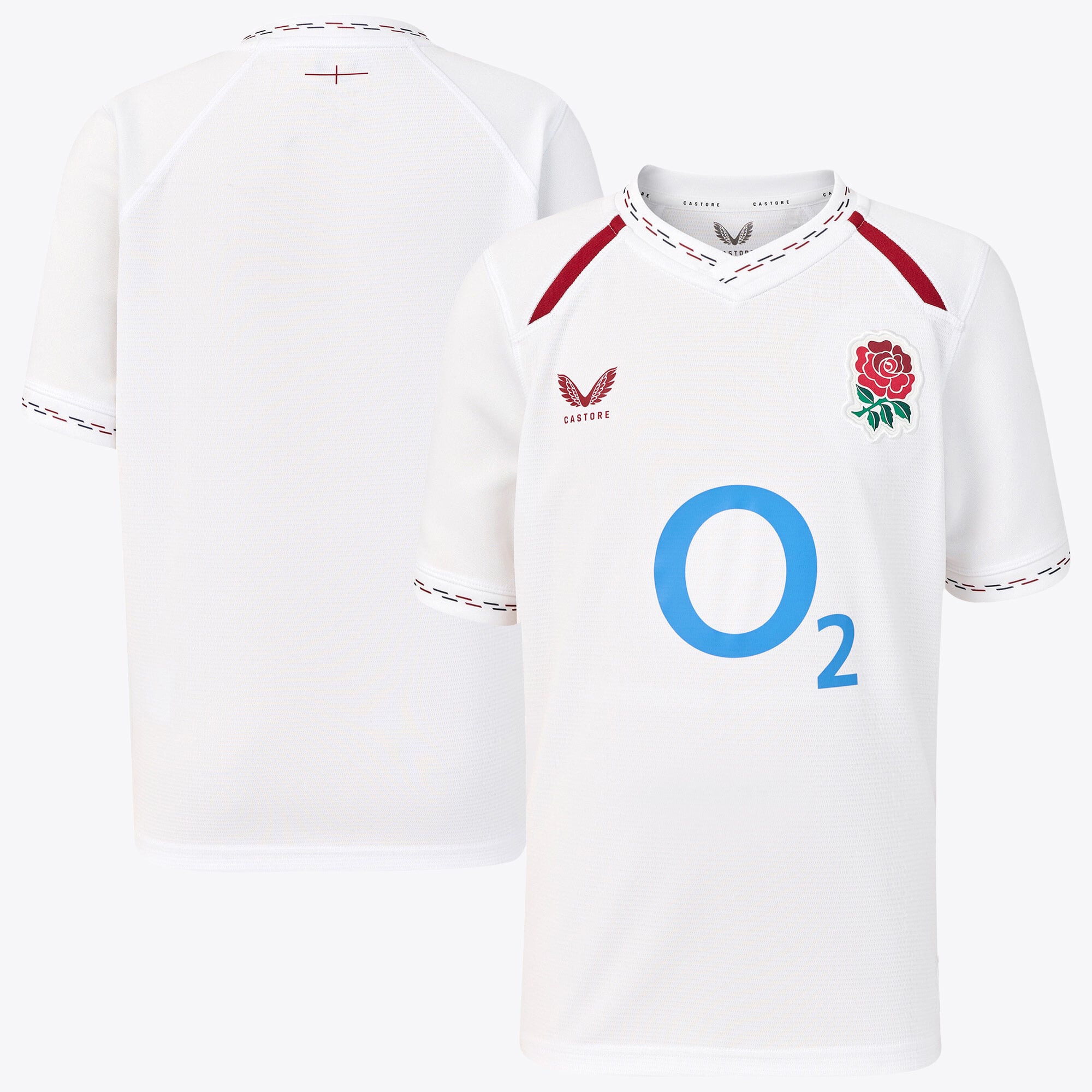 Maglia Home Replica England Rugby 2026/27 - Bianca - Junior
