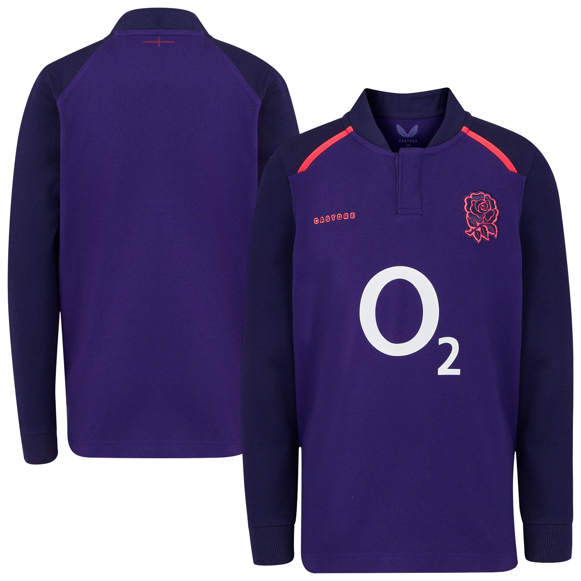 England Rugby Alternate Classic Long Sleeve Jersey 2026/27 - Junior: retailer-supplied image