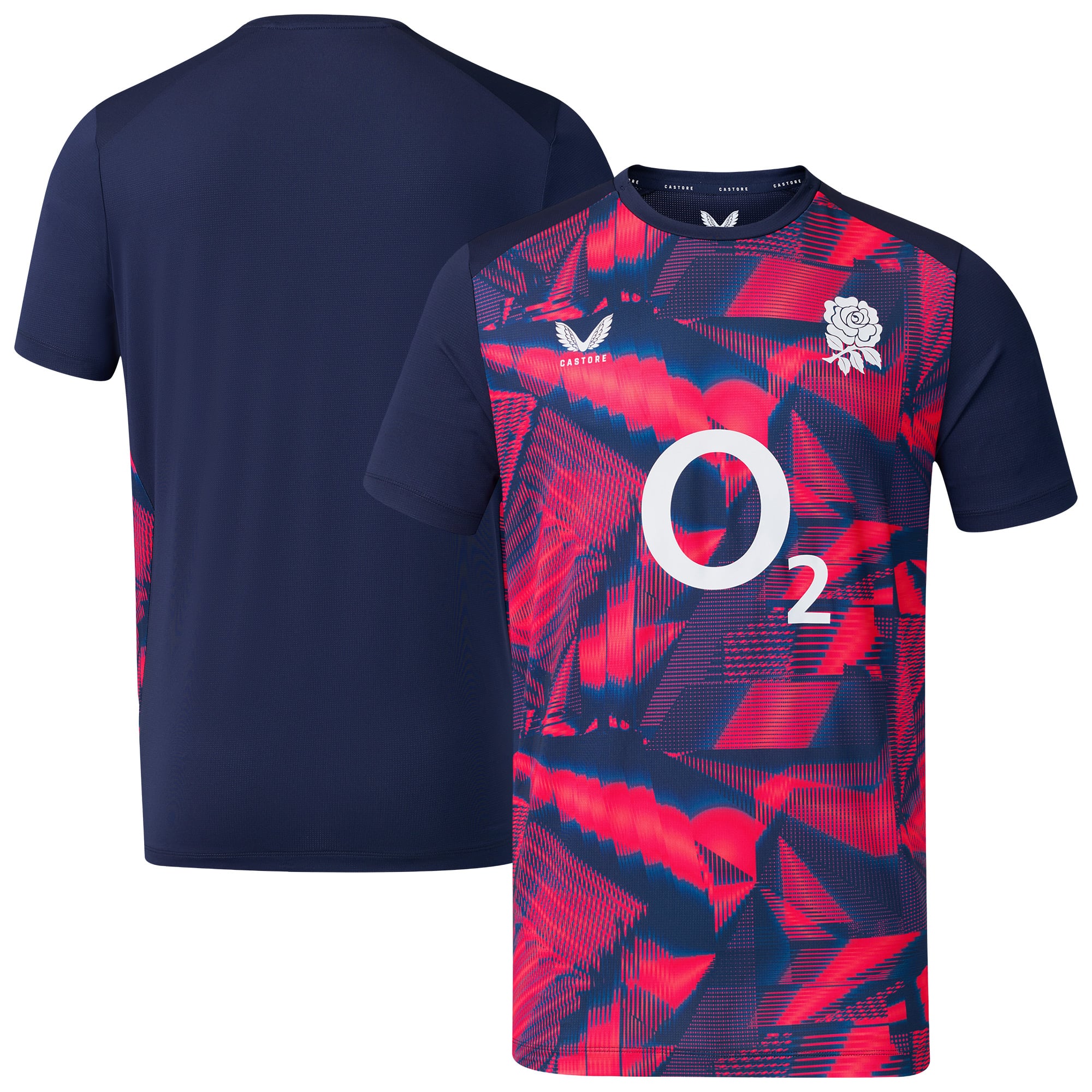 Maglia a maniche corte pre-partita England Rugby - Blu - Uomo