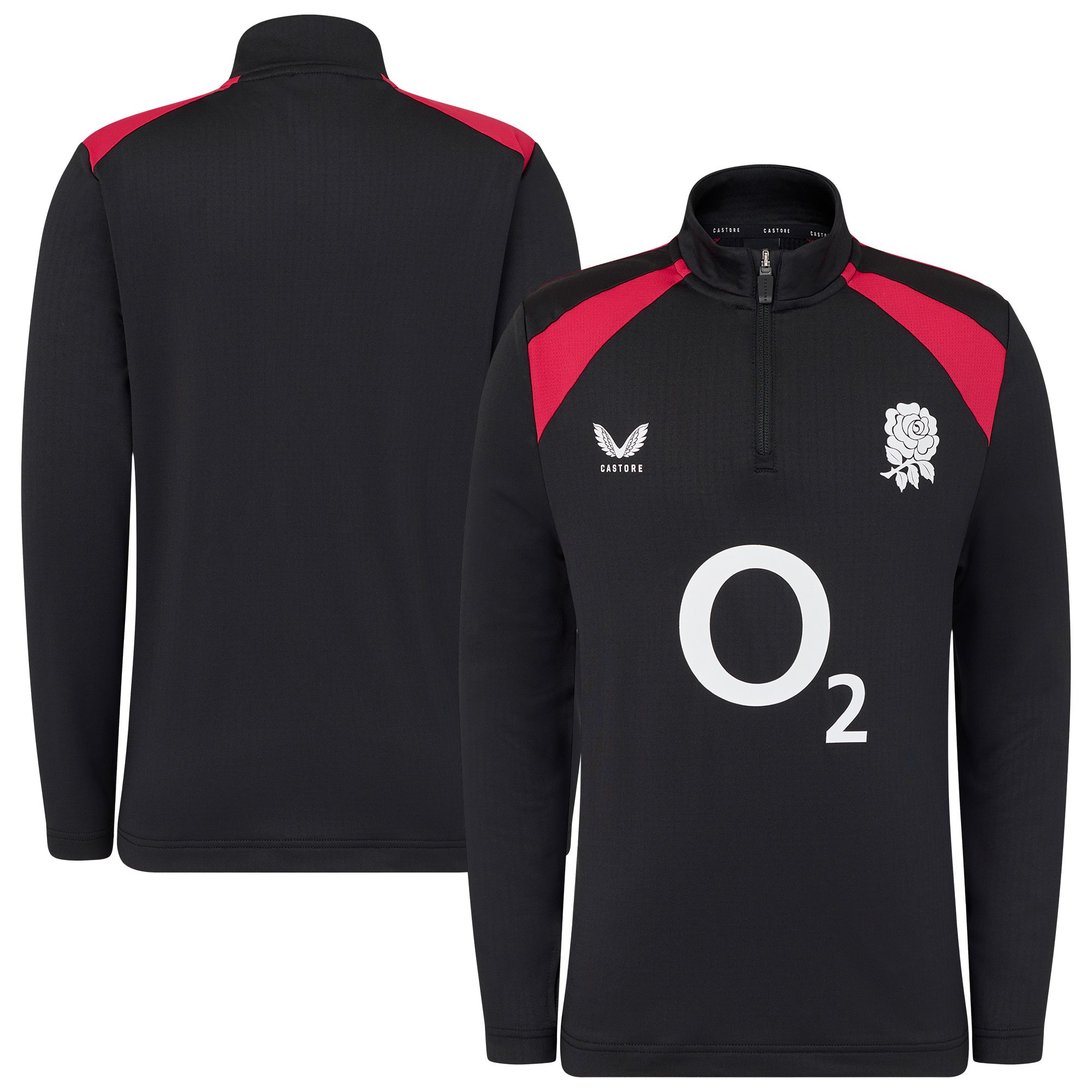 Maglia intermedia England Rugby Performance - Nero - Junior