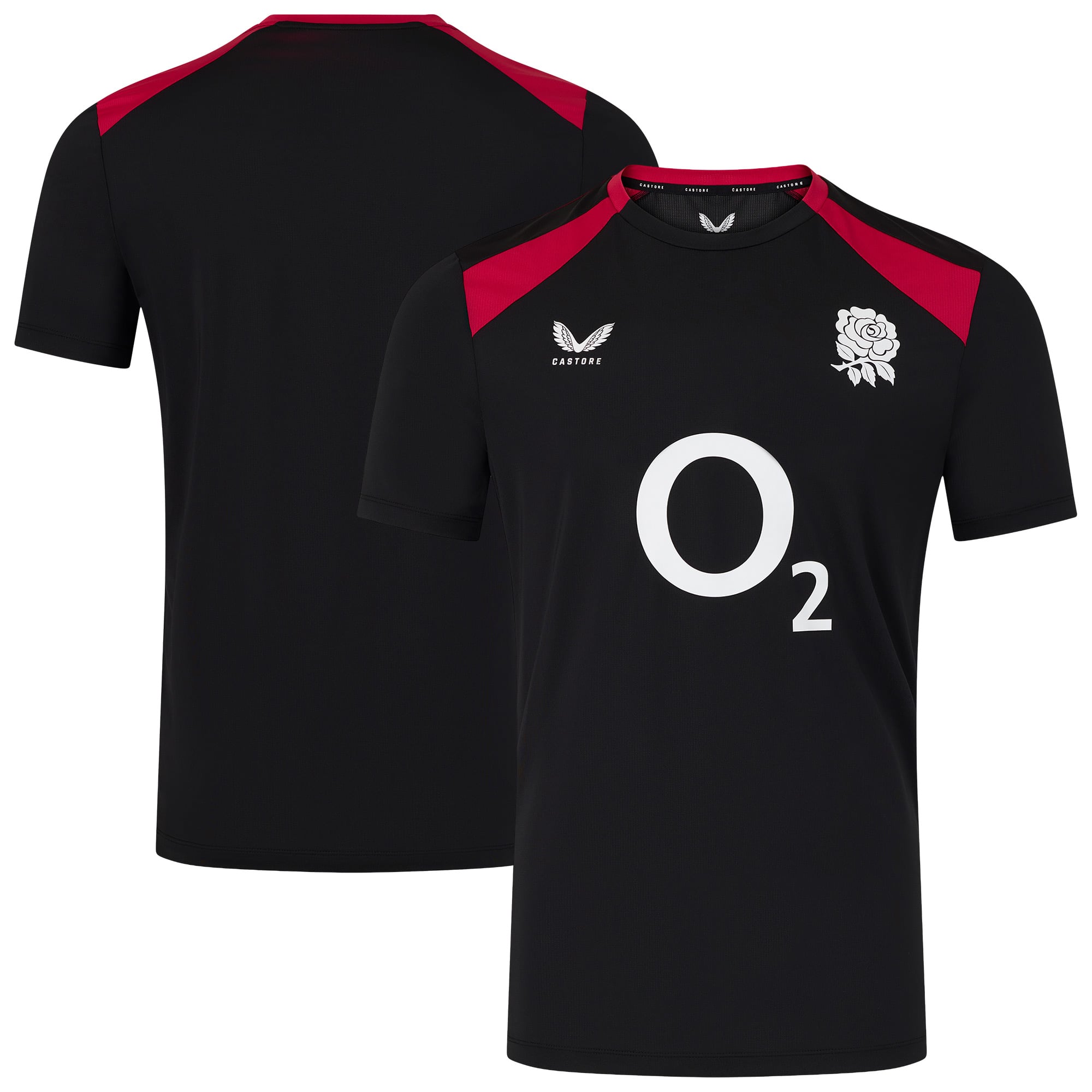 T-shirt Performance England Rugby a maniche corte - Nera