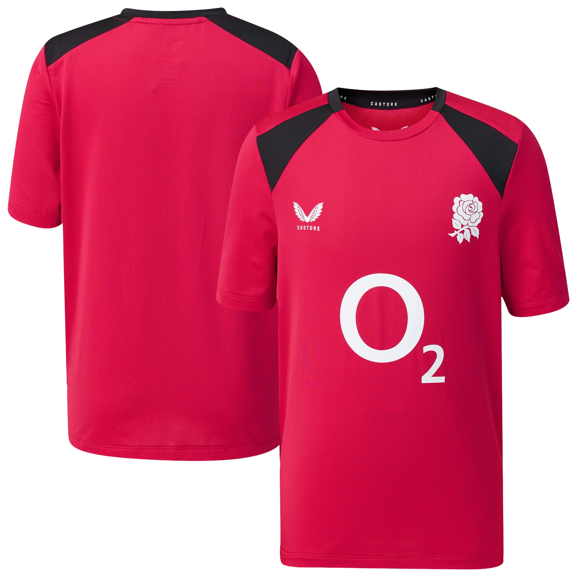 T-shirt Performance England Rugby a maniche corte - Rossa - Junior