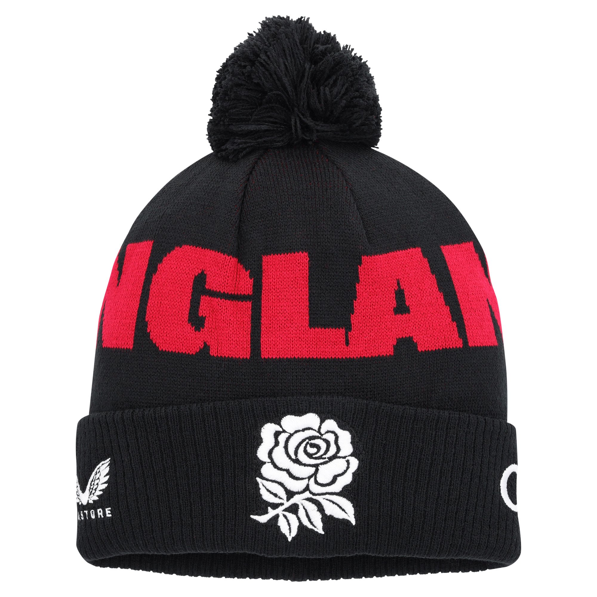 Cappello con pompon England Rugby - Nero