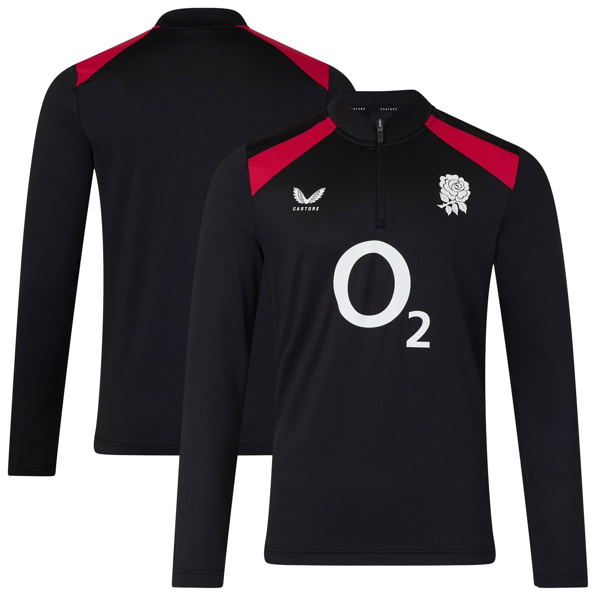 Maglia intermedia England Rugby Performance - Nero