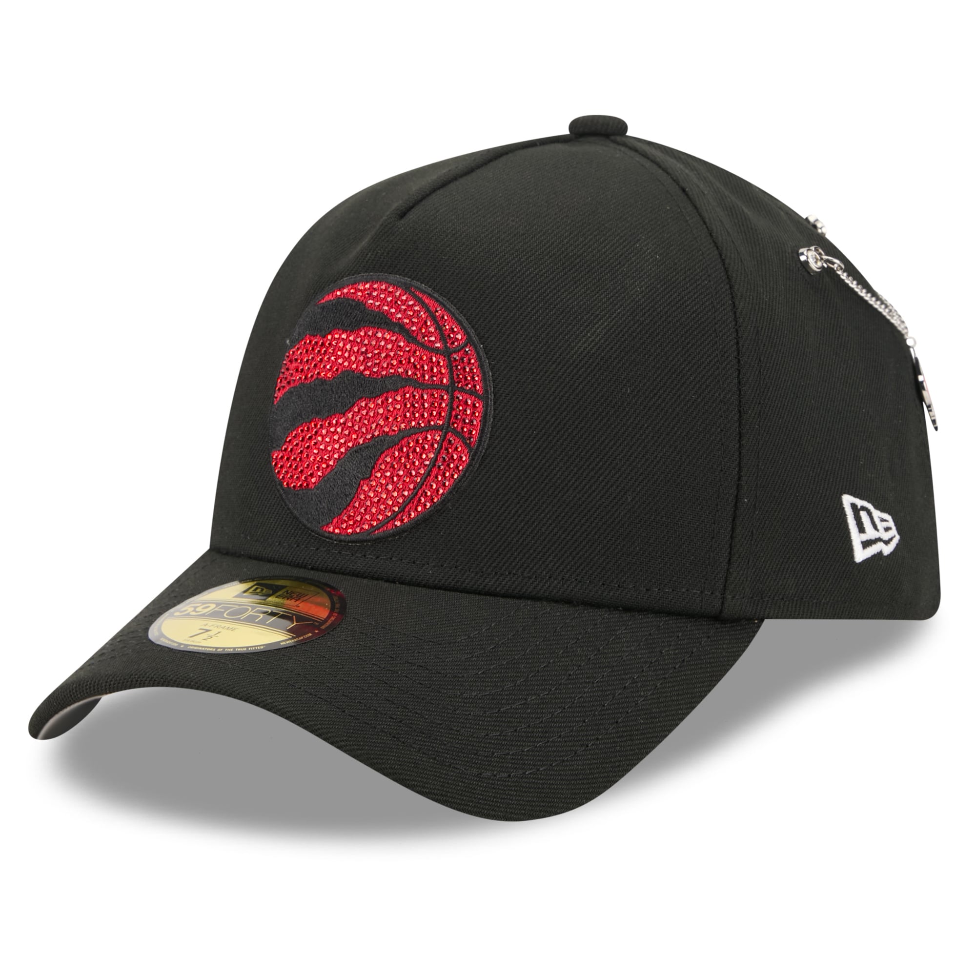 Men's New Era Black Toronto Raptors 2026 NBA Draft On-Stage Crystal A-Frame 59FORTY Fitted Hat
