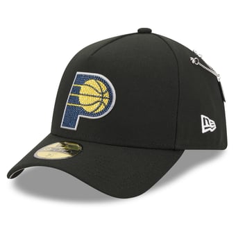 Men's New Era Black Indiana Pacers 2026 NBA Draft On-Stage Crystal A-Frame 59FORTY Fitted Hat