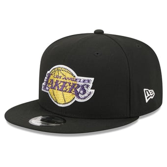 Men's New Era Black Los Angeles Lakers 2026 NBA Draft Crystal 9FIFTY Snapback Hat