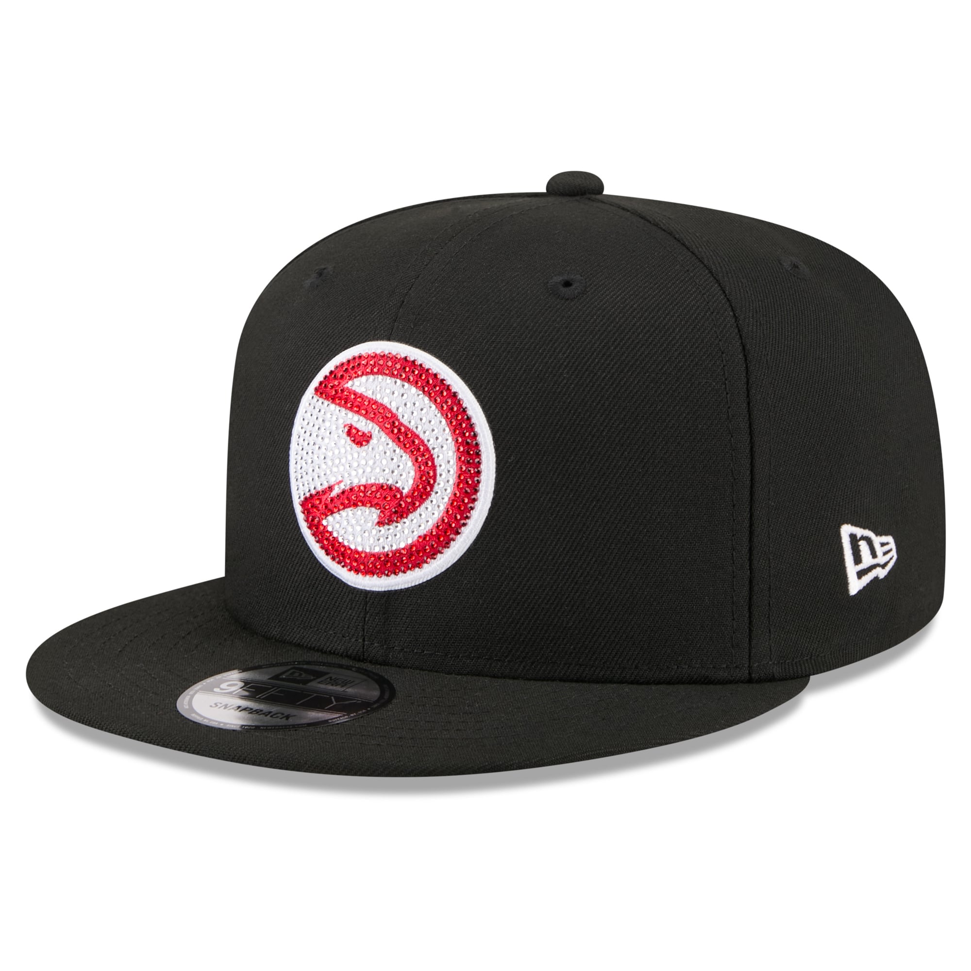 Men's New Era Black Atlanta Hawks 2026 NBA Draft Crystal 9FIFTY Snapback Hat