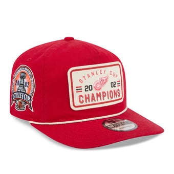 Men's New Era  Red Detroit Red Wings Throwback Stanley Cup Champions Side Patch 19TWENTY Adjustable Hat