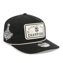 Men's New Era  Black Los Angeles Kings Throwback Stanley Cup Champions Side Patch 19TWENTY Adjustable Hat