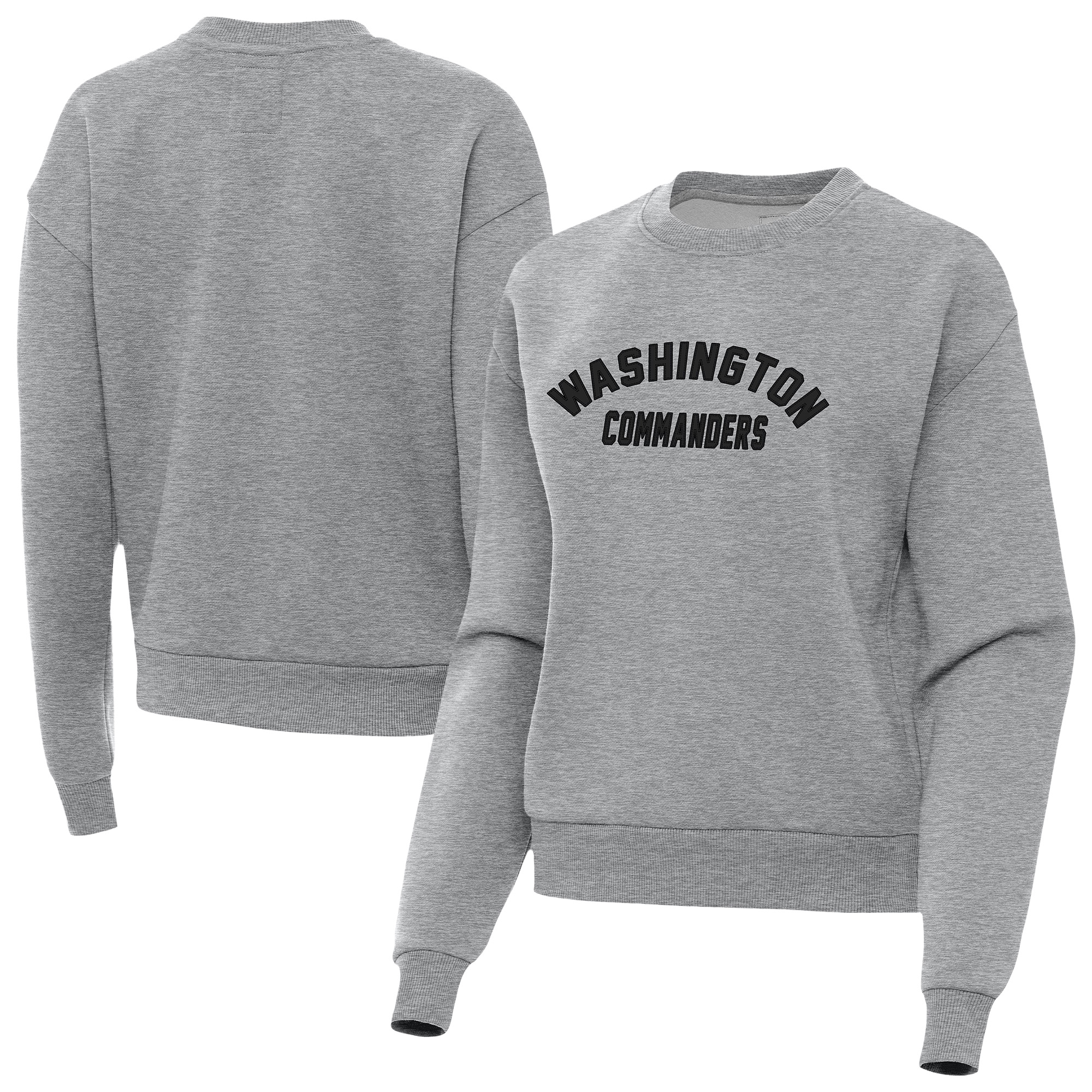 Women's Antigua  Heather Gray Washington Commanders Victory Sweatshirt