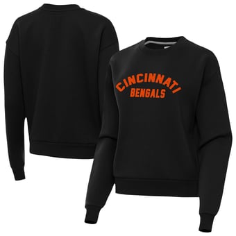 Women's Antigua Black Cincinnati Bengals Victory Sweatshirt