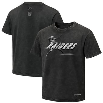 Men's EQUIHUA Black Las Vegas Raiders Retro T-Shirt