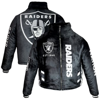 Men's EQUIHUA Black Las Vegas Raiders Cobija Full-Zip Jacket