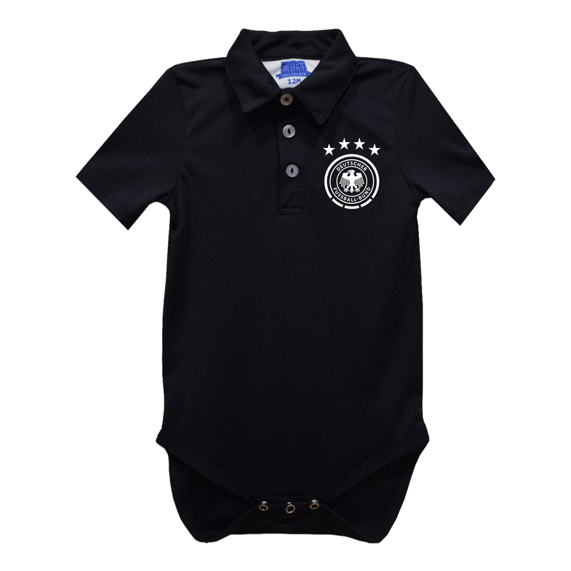 Infant Vive La Fete Black Germany National Team Polo Bodysuit