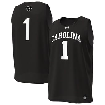 Men's Under Armour Black South Carolina Gamecocks #1 Replica Basketball Jersey