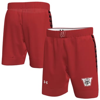 Men's Under Armour Red Wisconsin Badgers Special Game Replica Basketball Shorts