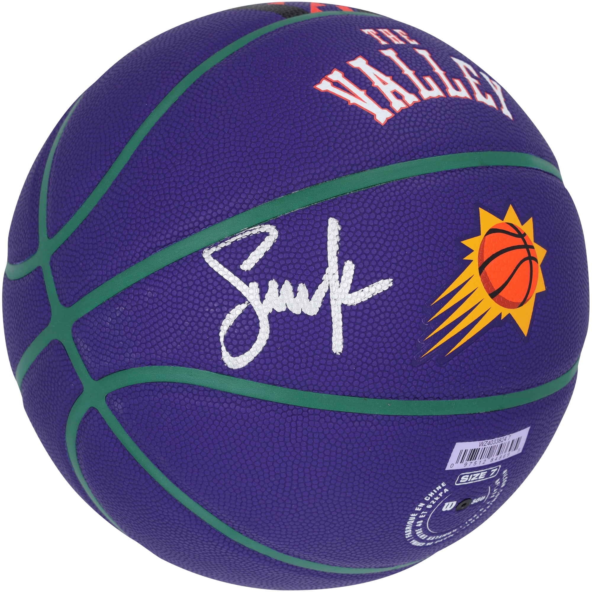 Steve Nash Phoenix Suns Autographed Wilson 2024-25 City Edition Collector Basketball