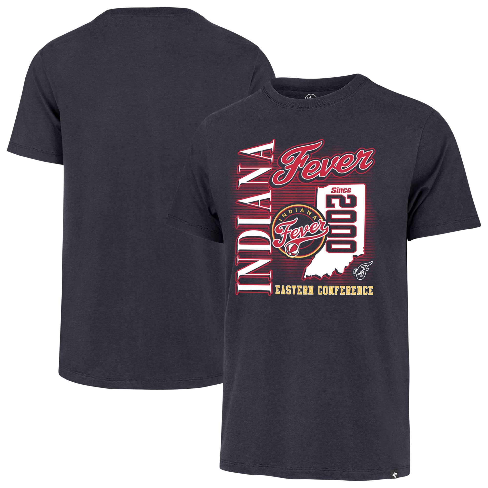 Men's '47  Navy Indiana Fever Hometown Regional Franklin T-Shirt