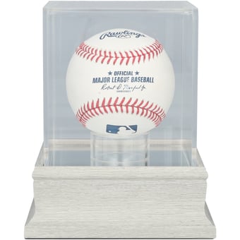 Slate Gray Baseball Display Case - UV Protected