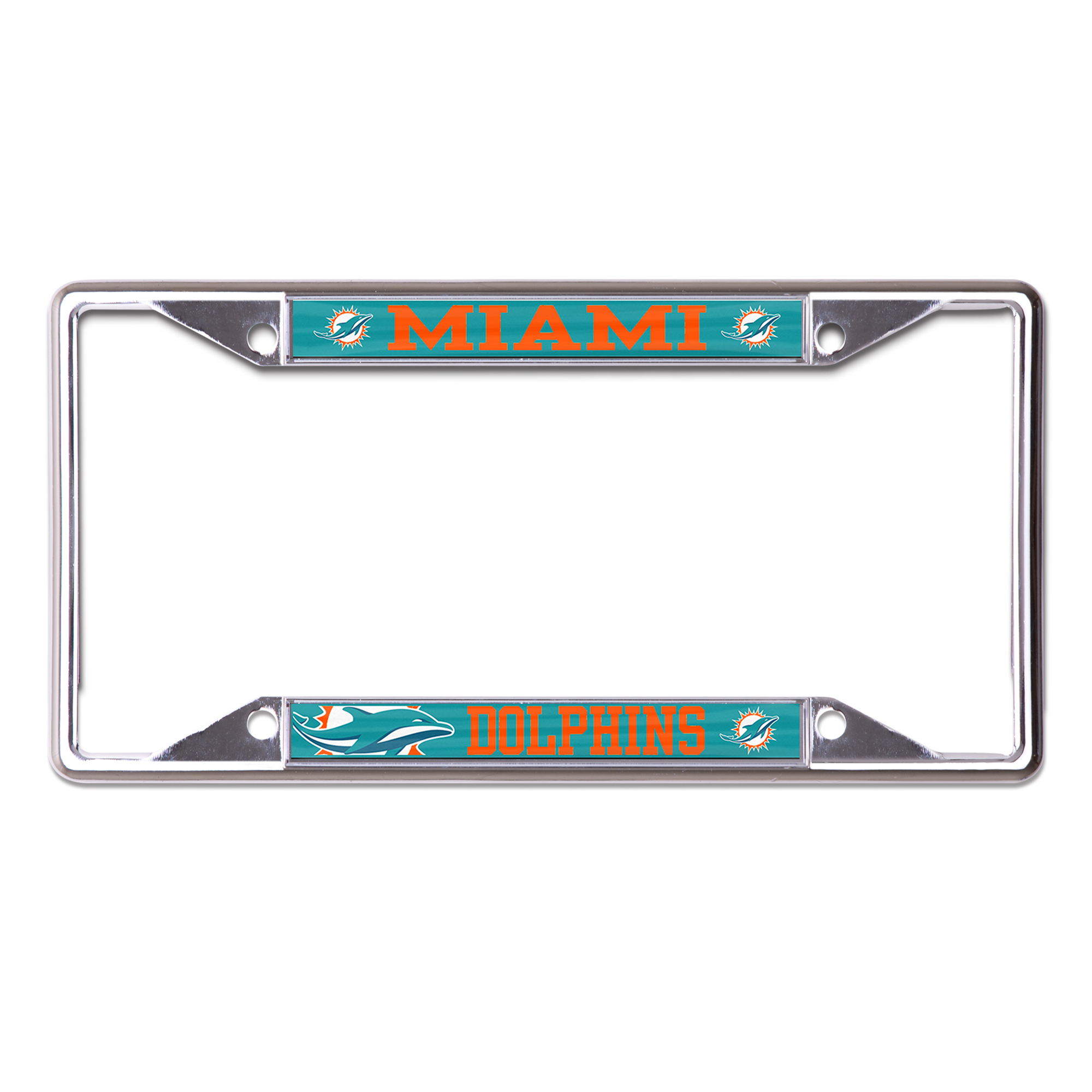 WinCraft Miami Dolphins Metal License Plate Frame