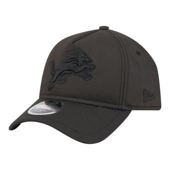 Men's New Era  Black Detroit Lions Apex 9FORTY Adjustable Hat